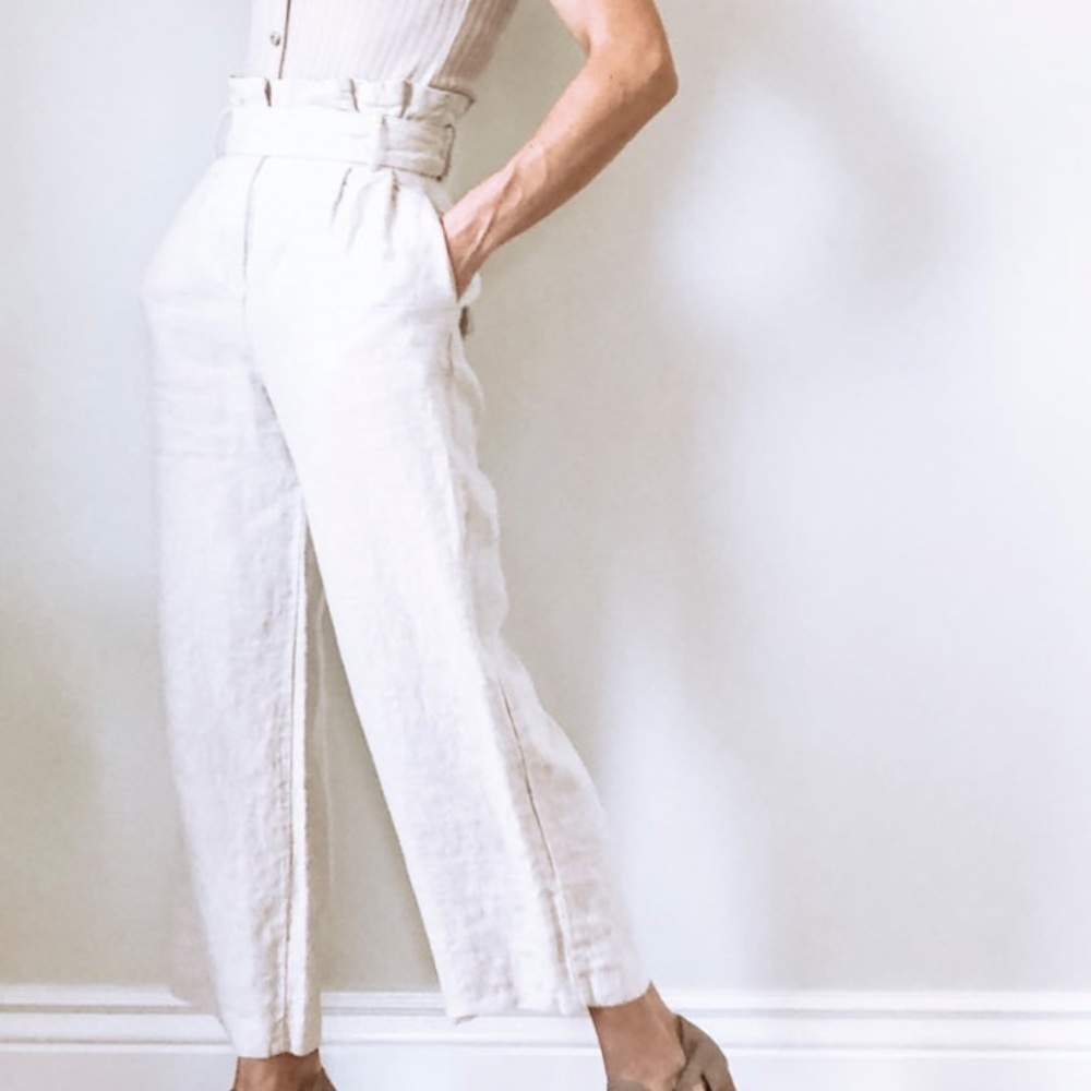 Zara Paperbag Ankle Pant